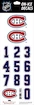Numeri sul casco Sportstape  ALL IN ONE HELMET DECALS - MONTREAL CANADIENS