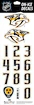 Numeri sul casco Sportstape  ALL IN ONE HELMET DECALS - NASHVILLE PREDATORS