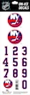 Numeri sul casco Sportstape  ALL IN ONE HELMET DECALS - NEW YORK ISLANDERS