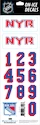 Numeri sul casco Sportstape  ALL IN ONE HELMET DECALS - NEW YORK RANGERS