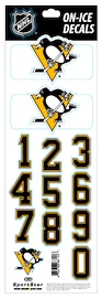 Numeri sul casco Sportstape ALL IN ONE HELMET DECALS - PITTSBURGH PENGUINS