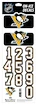 Numeri sul casco Sportstape  ALL IN ONE HELMET DECALS - PITTSBURGH PENGUINS - DARK HELMET