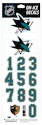 Numeri sul casco Sportstape  ALL IN ONE HELMET DECALS - SAN JOSE SHARKS