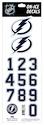 Numeri sul casco Sportstape  ALL IN ONE HELMET DECALS - TAMPA BAY LIGHTENING