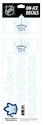 Numeri sul casco Sportstape  ALL IN ONE HELMET DECALS - TORONTO MAPLE LEAFS - DARK HELMET