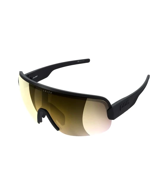 Occhiali sportivi POC  Aim Uranium Black/Clarity Road/Partly Sunny Gold ONE