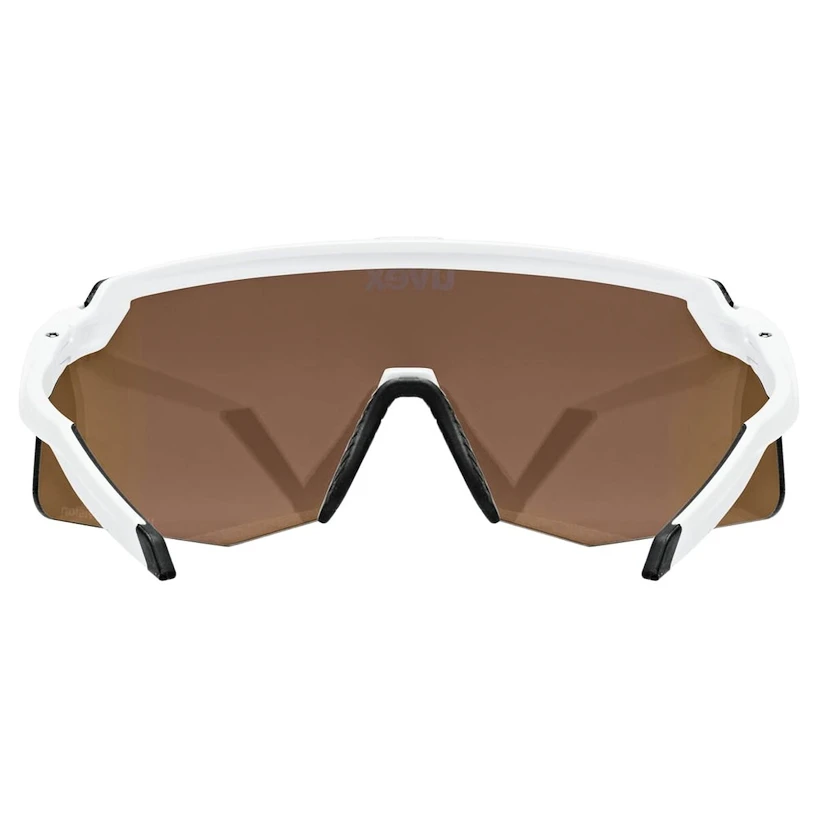 Occhiali sportivi Uvex  Pace Stage S Cv White Matt/Mir.Green  (S5330738886)