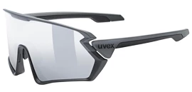 Occhiali sportivi Uvex Sportstyle 231 Grey Black Mat/Mirror Silver (Cat. 2)