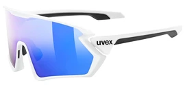 Occhiali sportivi Uvex Sportstyle 231 White Mat/Mirror Blue (Cat. 2)