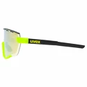 Occhiali sportivi Uvex  Sportstyle 236 Set Black Lime Mat/Mirror Yellow (Cat. 2) + Clear (Cat. 0)