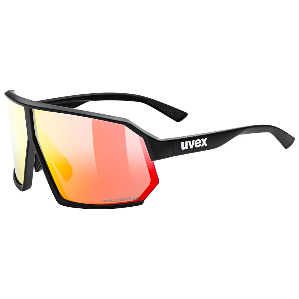 Occhiali sportivi Uvex  Sportstyle 237 Cv Black Matt/Mir.Red (S5330862287)