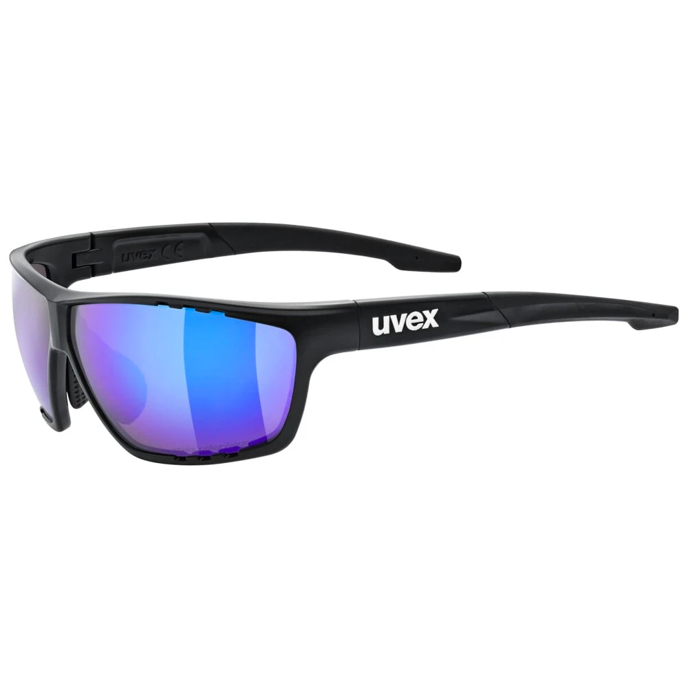 Occhiali sportivi Uvex  Sportstyle 706 Cv Black Matt/Mir. Blue (S5320182283)