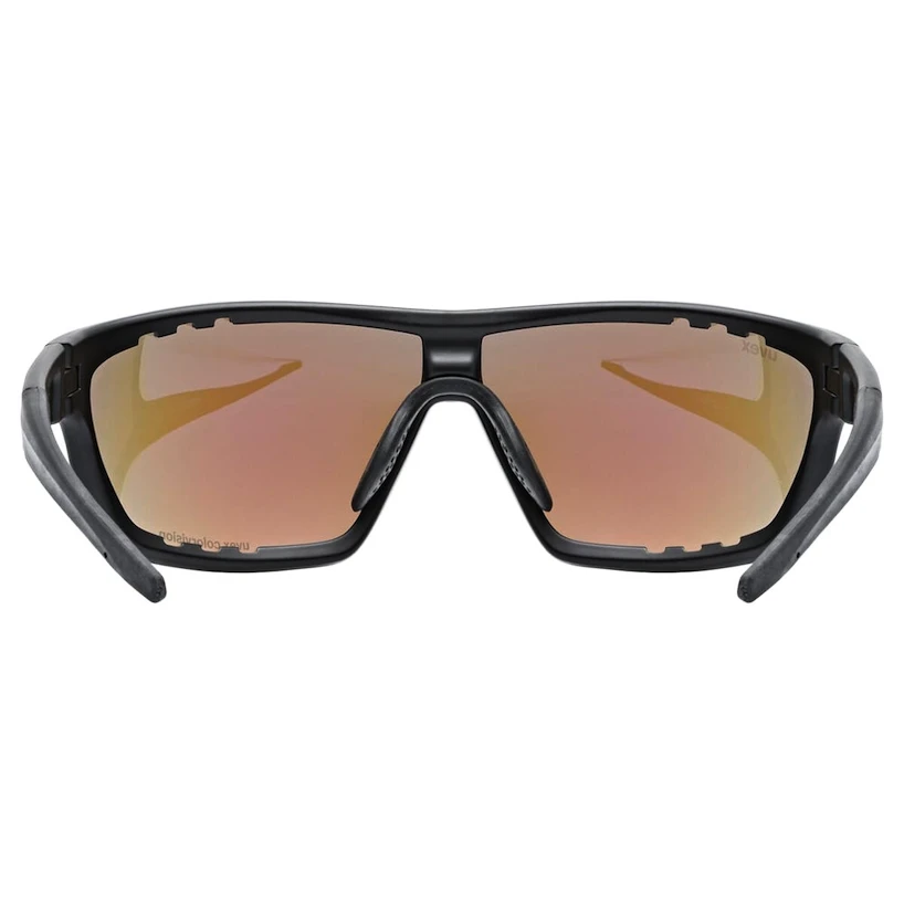 Occhiali sportivi Uvex  Sportstyle 706 Cv Black Matt/Mir. Blue (S5320182283)