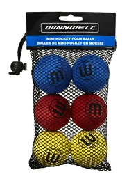 Pallina WinnWell Knee Hockey Ball 50mm 5g Eva Multicolour 6-pack
