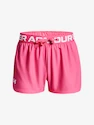 Pantaloncini da bambina Under Armour  Play Up Solid Shorts-PNK L