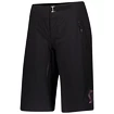 Pantaloncini da ciclismo da donna Scott  Trail Contessa Sign w/Pad Black/Nitro Purple