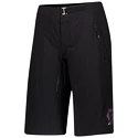 Pantaloncini da ciclismo da donna Scott  Trail Contessa Sign w/Pad Black/Nitro Purple