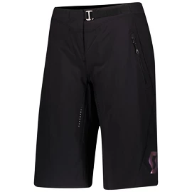 Pantaloncini da ciclismo da donna Scott Trail Contessa Sign w/Pad Black/Nitro Purple