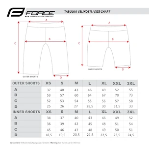Pantaloncini da ciclismo da uomo Force  Blade MTB red