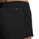 Pantaloncini da donna adidas  Pacer 3-Stripes Woven Heather Shorts Black