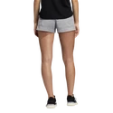 Pantaloncini da donna adidas  Pacer 3-Stripes Woven Heather Shorts Mgh Solid Grey