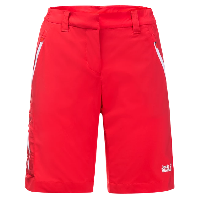 Pantaloncini da donna Jack Wolfskin  Overland Shorts Tulip Red