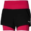 Pantaloncini da donna Mizuno  2 in 1 4.5 Short/Black/Persian Red