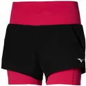 Pantaloncini da donna Mizuno  2 in 1 4.5 Short/Black/Persian Red