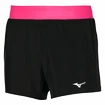 Pantaloncini da donna Mizuno Alpha 4.5 Short Black/Pink Peacock