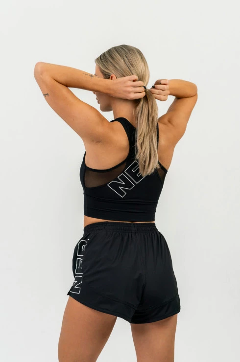 Pantaloncini da donna Nebbia  FIT Activewear Smart Pocket Shorts black