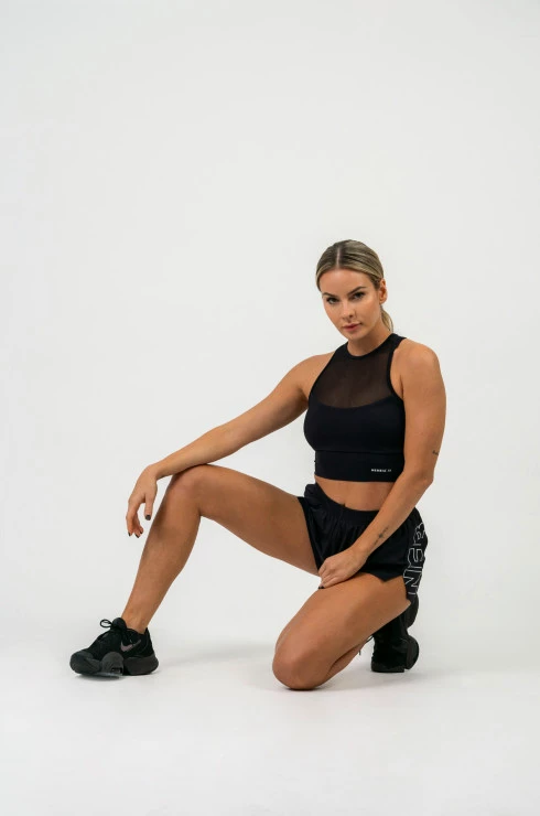Pantaloncini da donna Nebbia  FIT Activewear Smart Pocket Shorts black