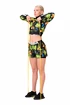 Pantaloncini da donna Nebbia  High-energy double layer shorts 563 jungle green