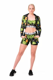 Pantaloncini da donna Nebbia High-energy double layer shorts 563 jungle green