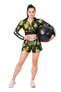 Pantaloncini da donna Nebbia  High-energy double layer shorts 563 jungle green