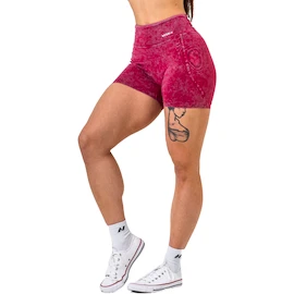 Pantaloncini da donna Nebbia NEBBIA x OLYMPIA Washed High Waisted Leggings Shorts HERITAGE 780 red