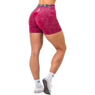 Pantaloncini da donna Nebbia NEBBIA x OLYMPIA Washed High Waisted Leggings Shorts HERITAGE 780 red