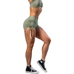 Pantaloncini da donna Nebbia STRONG BEAUTY Lace-Up Sculpting Shorts OWN YOUR POWER 429 light green