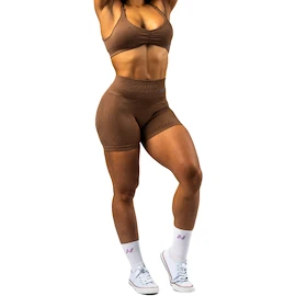 Pantaloncini da donna Nebbia TOTALLY SEAMLESS High Waisted Push-Up Shorts 304 brown