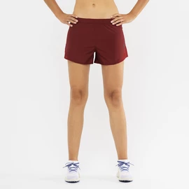 Pantaloncini da donna Salomon Cross Rebel 4" Short Cabernet