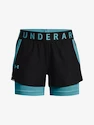 Pantaloncini da donna Under Armour  Play Up 2-in-1 Shorts -BLK