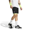 Pantaloncini da uomo adidas  Club 2In1 Short Black/Lucid Lemon