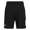 Pantaloncini da uomo adidas  Club 3 Stripes Short Black S