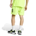 Pantaloncini da uomo adidas  Club 3 Stripes Short Lucid Lemon