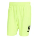 Pantaloncini da uomo adidas  Club 3 Stripes Short Lucid Lemon
