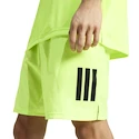 Pantaloncini da uomo adidas  Club 3 Stripes Short Lucid Lemon