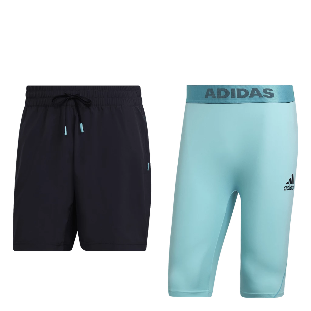 Pantaloncini da uomo adidas  Paris 2 in 1 Short Carbon