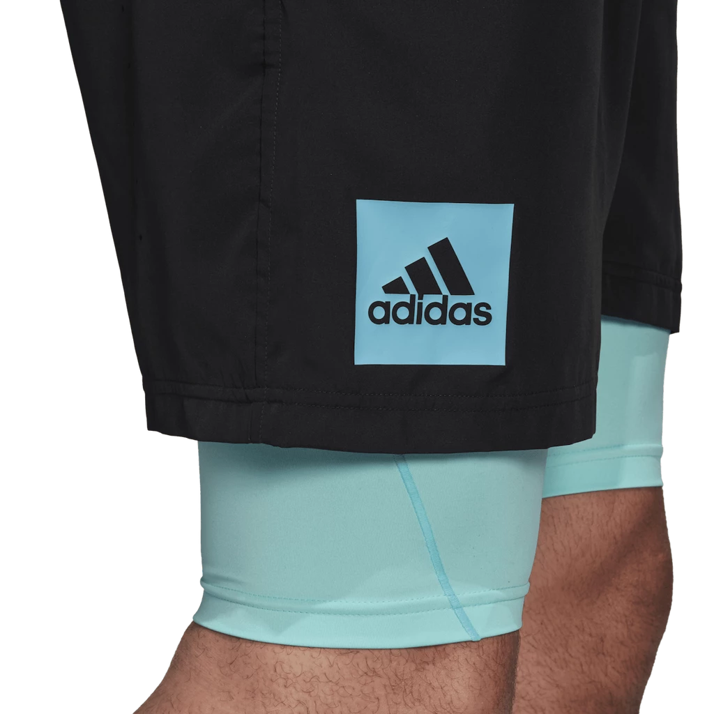 Pantaloncini da uomo adidas  Paris 2 in 1 Short Carbon