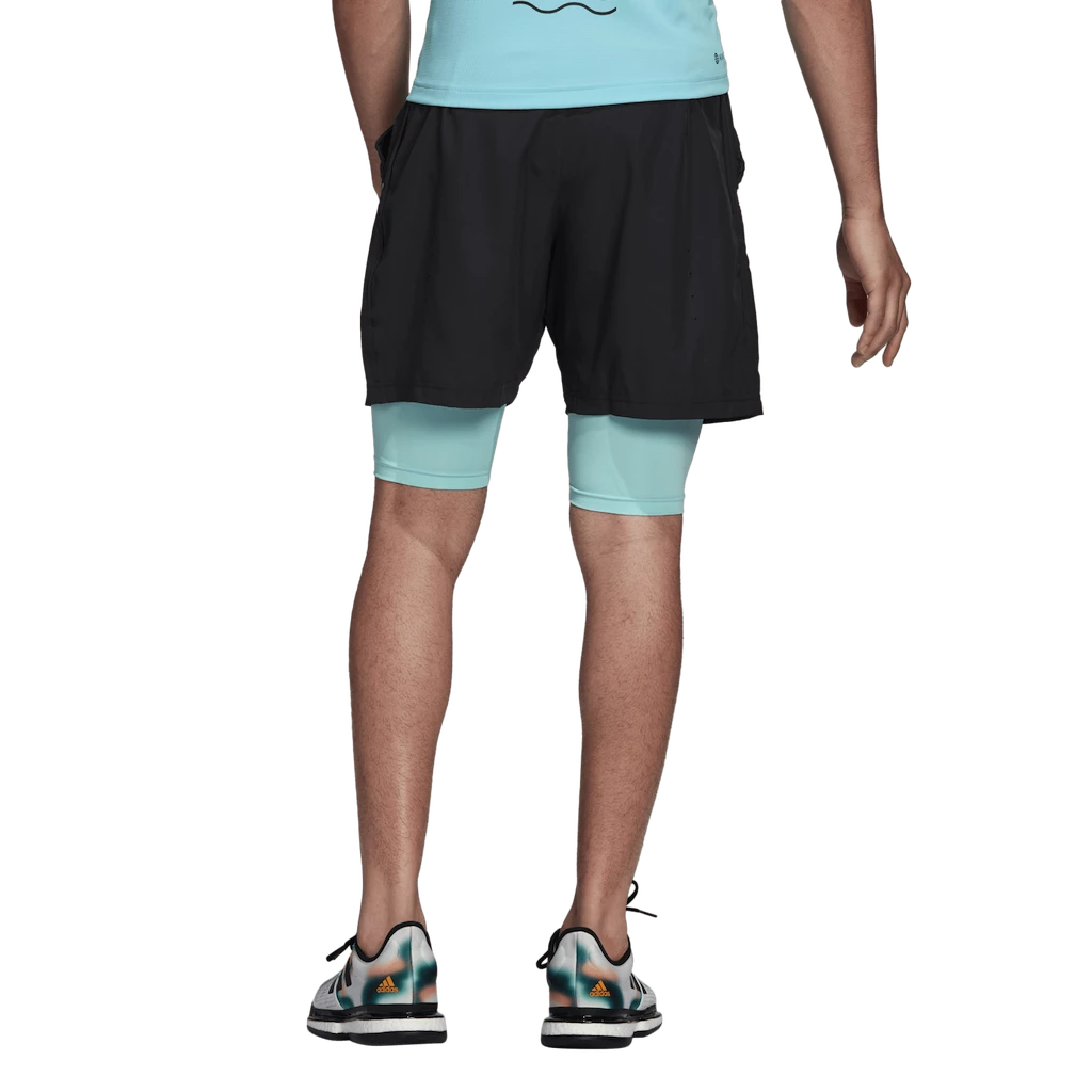 Pantaloncini da uomo adidas  Paris 2 in 1 Short Carbon