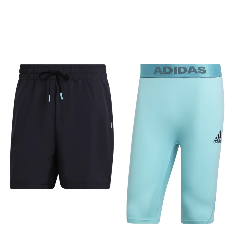Pantaloncini da uomo adidas  Paris 2 in 1 Short Carbon XXL