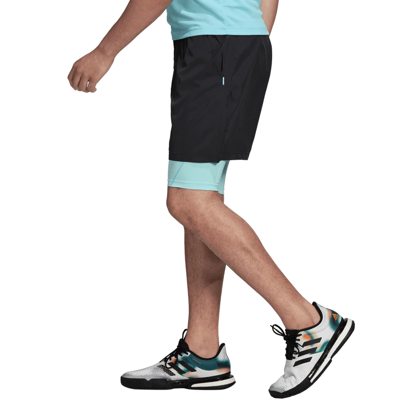 Pantaloncini da uomo adidas  Paris 2 in 1 Short Carbon XXL